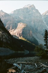 Lake Moraine Banff National Park on 35mm film (Portra 400)