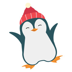 Pinguin Christmas Illustration