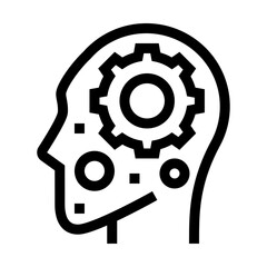 Icono de imaginación. Creatividad, Pensamiento innovador, imaginación. Ilustración vectorial