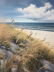 Sea Oats Serenade: Coastal Dune Artistry & Field Painting in Harmonious Motion
