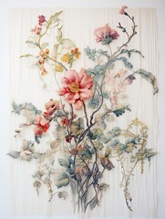 Ethereal Plant Tapestry: Timeless Allure of Botanical Designs
