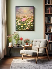 Fresh Spring Blossom Prints: Bouquets of Spring Flowers and Breathtaking Wildflower Fields in Captivating Vintage Art Prints for Home Decor.