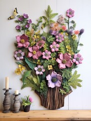 Handcrafted Woodland Blooms: Wall Art Celebrating Forest Beauty