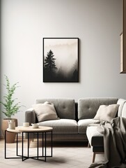 Minmalist Forest Landscapes | Rustic Elegance - Simplified Nature Canvas