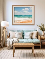Vintage Seaside Serenity: Nostalgic Art Prints and Wall Decor