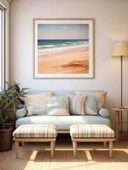 Serene Seaside Prints: Nostalgic Vintage Wall Art for a Timeless Coastal Retreat