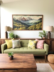 Organic Valley Panoramic Wall Decor: Captivating Farmhouse Views