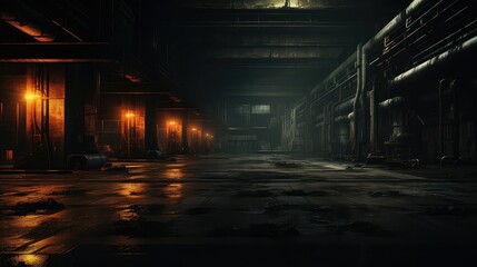 gritty dark industrial background illustration dystopian haunting, sinister moody, mechanical urban gritty dark industrial background