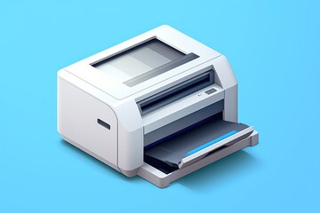 Office photocopier   icon in 3D style
