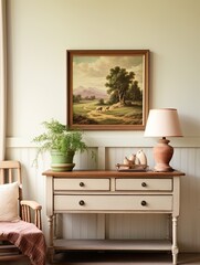 Peaceful Pastoral Paintings: Vintage Landscape Beauty Captured in Countryside Decorative Prints