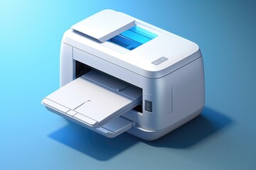 Office photocopier   icon in 3D style