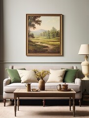 Vintage Art Print Collections: Peaceful Countryside Serenity & Pastoral Paintings on Canvas