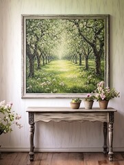 Shabby Chic Orchard Art - Timeless Landscapes in Wall Art