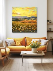 Timeless Tuscan Landscape Prints: Sun-Kissed Day in Italy's Heart
