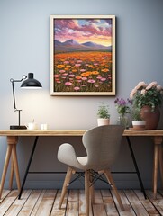 Tranquil Wildflower Fields: Vintage Prairie Art Prints & Wall Art