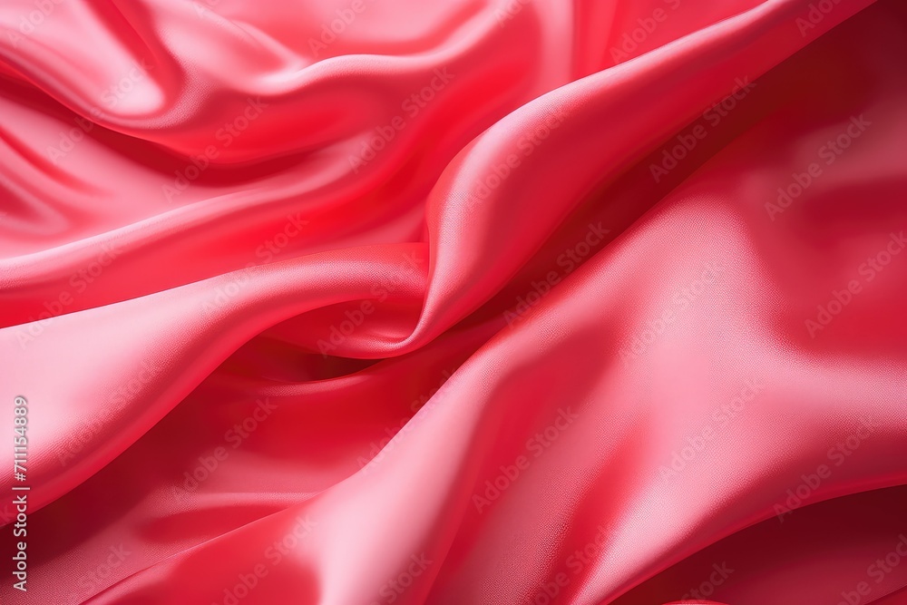 Aufkleber shiny smooth luxury abstract bright pink curve and wave decorative background with copy space. backd