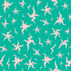 Abstract Stars Vector Seamless Pattern