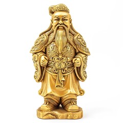 Chinese God Gold Statue