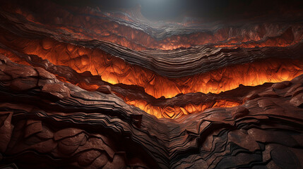 underground layers of earth seamless ground surface design - obrazy, fototapety, plakaty
