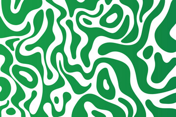 Horizontal banner with doodle Wavy and swirled lines. Abstract wallpaper. Vector illustration
