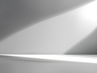 abstract interior of future in the minimalist style. 3d illustration and rendering