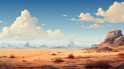 pixel art desert at day. game scene