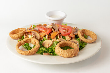 fried shrimp with lemon