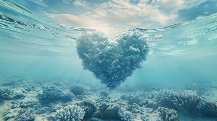 Heart Shape Underwater