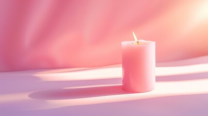 Pink Candle for Valentine