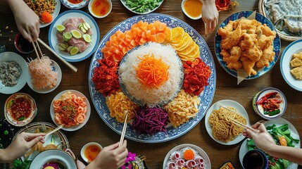 Yee sang for chinese new year