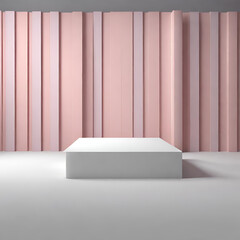 3d display product abstract minimal scene with geometric podium platform.