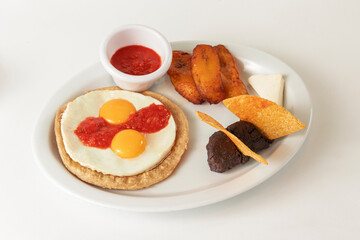 egg toast with jam and butter
