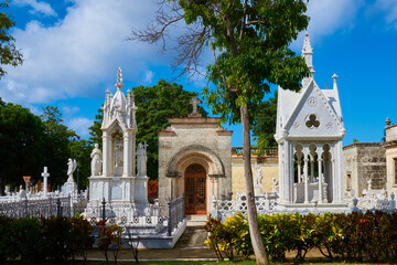 Obraz premium The Colón cemetery is declared a National Monument of Cuba. With its 57 hectares, it is the most important cemetery in the country. It has a large number of sculptural and architectural works, which i