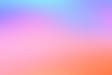 Abstract backdrop bright light gradient pink, blue, yellow, orange, purple, blurred background. (with copy space)
The sky and clouds are blurry.