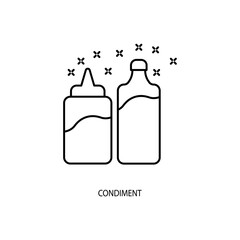 condiment concept line icon. Simple element illustration. condiment concept outline symbol design.