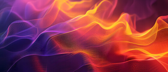 A mesmerizing fractal art piece of vibrant colorfulness, radiating heat and energy like a fiery amber flame, capturing the abstract beauty of light in motion
