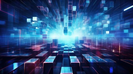 futuristic motion tech background illustration animation virtual, augmented reality, automation sensor futuristic motion tech background