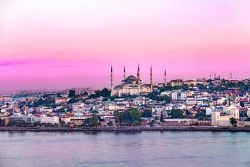 View of Istanbul Bosphorus on sunrise. - 711177671