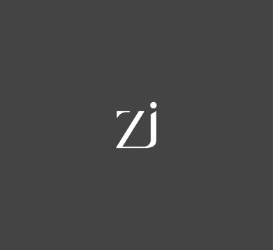 ZJ, JZ, ZI, IZ letter logo design template elements. Modern abstract digital alphabet letter logo. Vector illustration. New Modern logo.