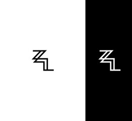 ZL ,LZ letter logo design template elements. Modern abstract digital alphabet letter logo. Vector illustration. New Modern logo. - obrazy, fototapety, plakaty