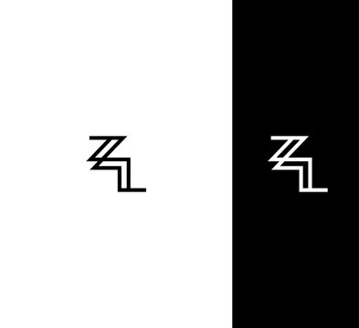 ZL ,LZ letter logo design template elements. Modern abstract digital alphabet letter logo. Vector illustration. New Modern logo.
