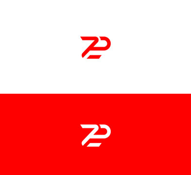 ZP, PZ letter logo design template elements. Modern abstract digital alphabet letter logo. Vector illustration. New Modern logo.