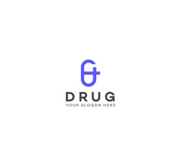 Plus Drug, Pill, Capsule logo design template. Vector medical tablet logotype pharmacy logo design.