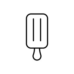 Ice cream stick outline icons, minimalist vector illustration ,simple transparent graphic element .Isolated on white background