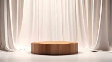 Simple product booth, podium, stage, product commercial photography background, cosmetics booth, promotional event