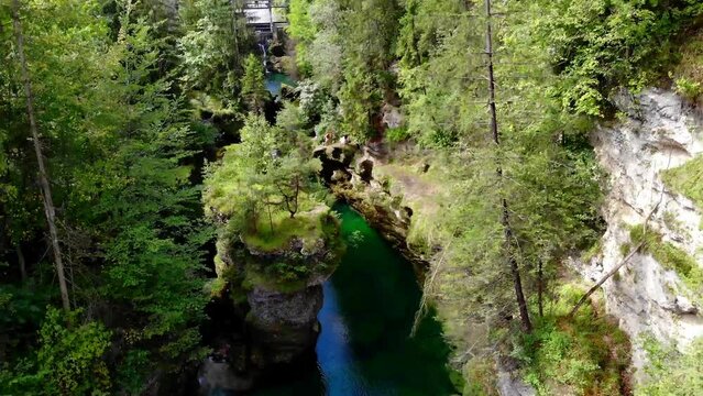 Sch&ouml;ner Wasserfall - Traunfall im Salzkammergut