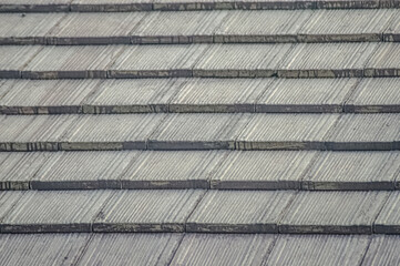 Fototapeta na wymiar clay roof tile pattern in Indonesia