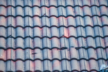 clay roof tile pattern in Indonesia
