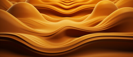 Obraz premium Amber Waves in Abstract Formation.