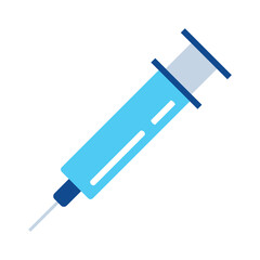 Syringe icons, minimalist vector illustration and transparent graphic element. Isolated on white background